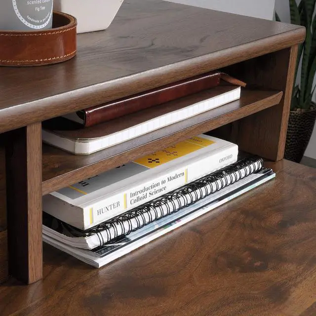 Alt view image 5 of 7 - Sauder Clifford Place Organizer Hutch, Grand Walnut finish