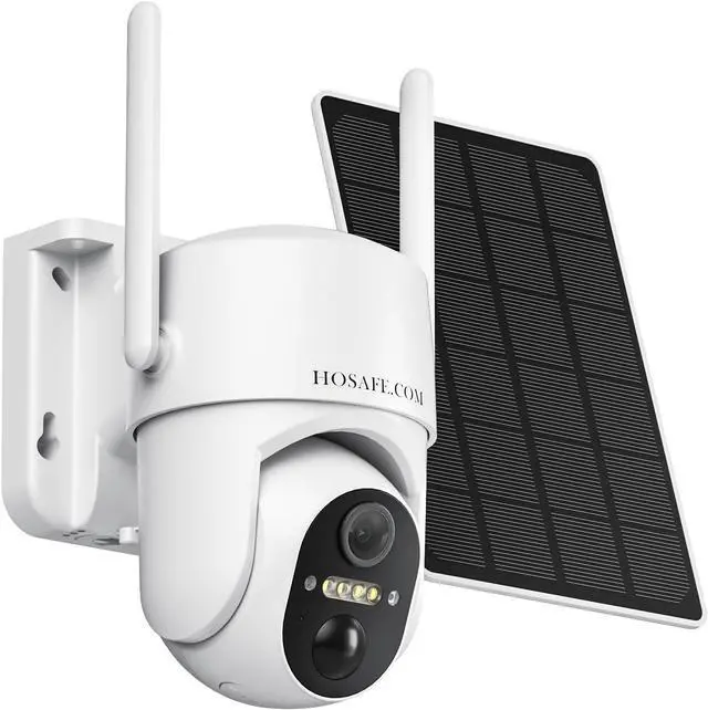 Main image of HOSAFE.COM 360° View WiFi Solar Security Cameras Wireless Outdoor