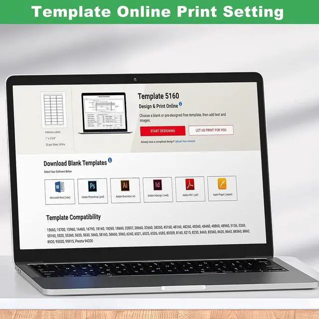 Alt view image 6 of 7 - Address Labels, OausTect 1" x 2-5/8" Mailing Label for Envelopes, 3000 White Blank Printable 8.5"×11" Sticker Labels Paper for Laser/Inkjet Printer, 30 Up Per Sheet (100 Sheets)