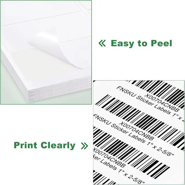 Alt view image 5 of 7 - Address Labels, OausTect 1" x 2-5/8" Mailing Label for Envelopes, 3000 White Blank Printable 8.5"×11" Sticker Labels Paper for Laser/Inkjet Printer, 30 Up Per Sheet (100 Sheets)