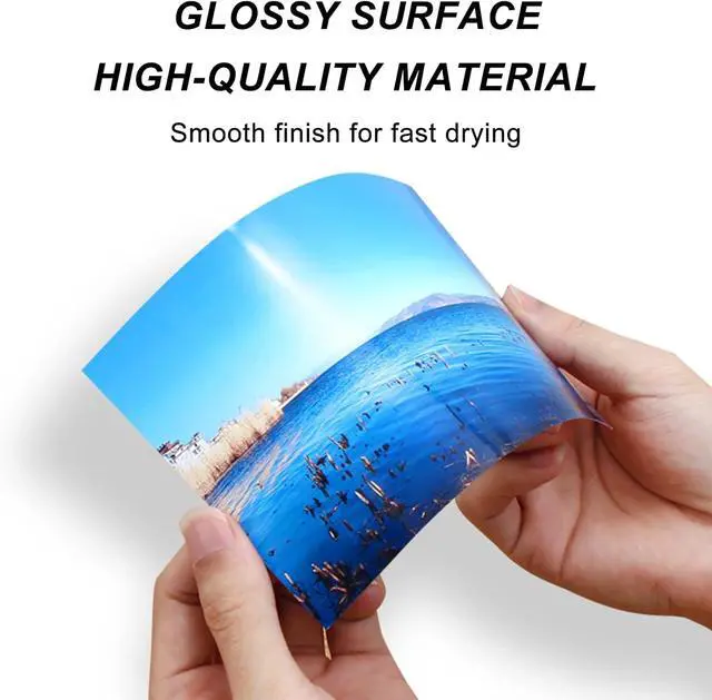 Alt view image 3 of 5 - Glossy Inkjet Photo Paper 100 Sheets 8.5x11 Inches 48lb Professional Photographic Paper 8.5 mil Compatible with Dye Ink Printer 180GSM