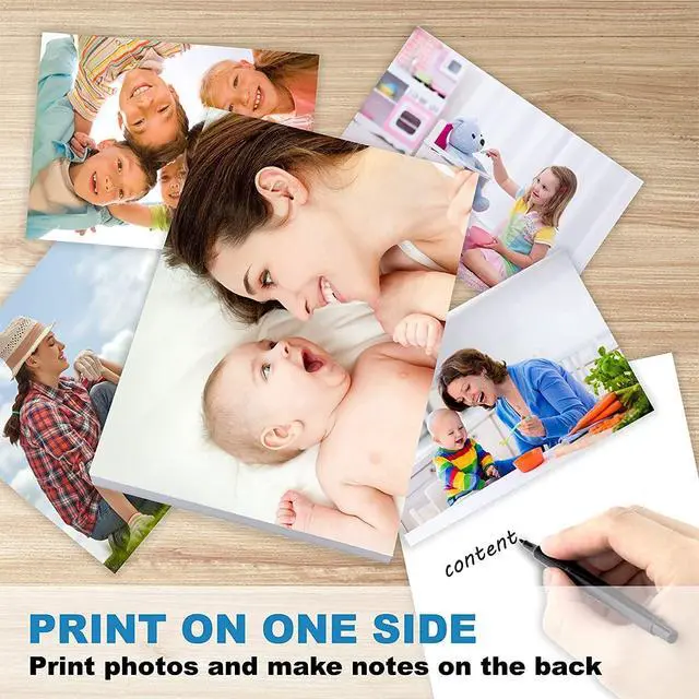 Alt view image 4 of 5 - Glossy Inkjet Photo Paper 100 Sheets 8.5x11 Inches 48lb Professional Photographic Paper 8.5 mil Compatible with Dye Ink Printer 180GSM