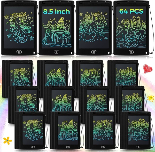 Main image of 64 Pcs LCD Writing Tablet Bulk for Kids, 8.5 in, Colorful, Black