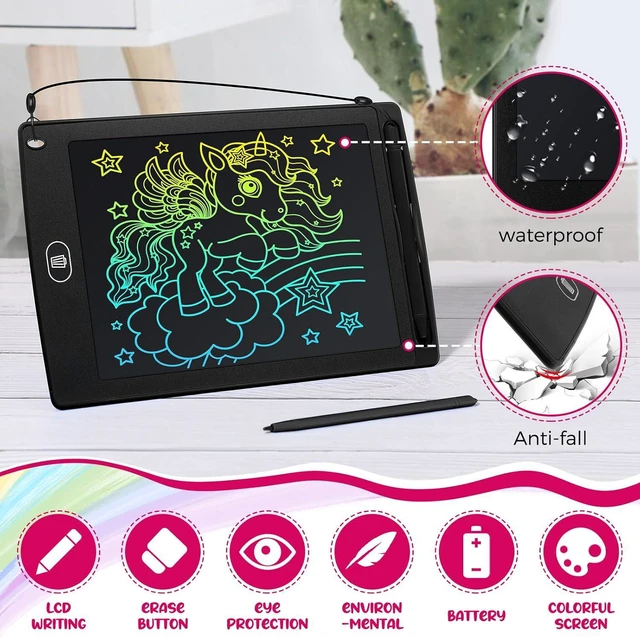 Alt view image 2 of 7 - 64 Pcs LCD Writing Tablet Bulk for Kids, 8.5 in, Colorful, Black