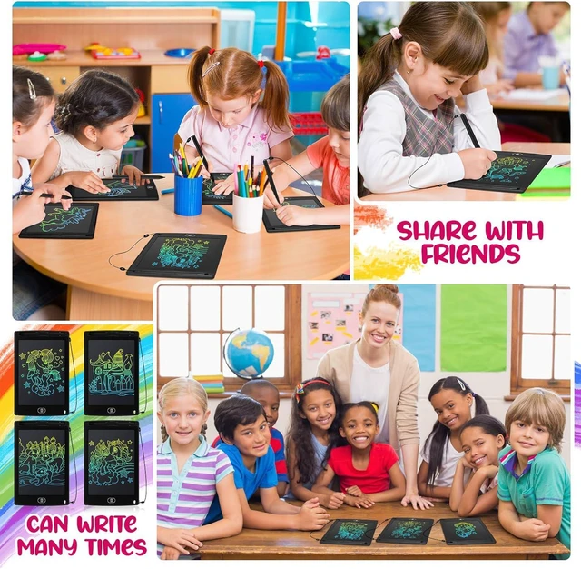 Alt view image 3 of 7 - 64 Pcs LCD Writing Tablet Bulk for Kids, 8.5 in, Colorful, Black