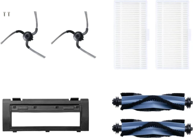 Main image of eufy RoboVac Replacement Accessories Kit (2 Side Brushes + 2 Filter Sets + Rolling Brush + Brush Guard) Compatible Self-Empty C10.