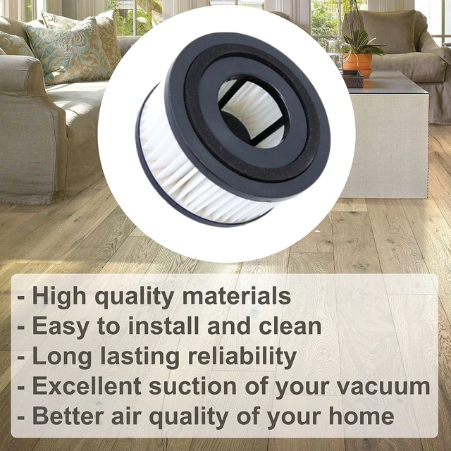 Alt view image 3 of 5 - HQRP Washable Filter 4-Pack Replacement for Dirt Devil F15 F-15, 1SS0150000, 3SS0150001 compatible with Easy Lite Quick UD40230 Vac Vacuum Cleaner