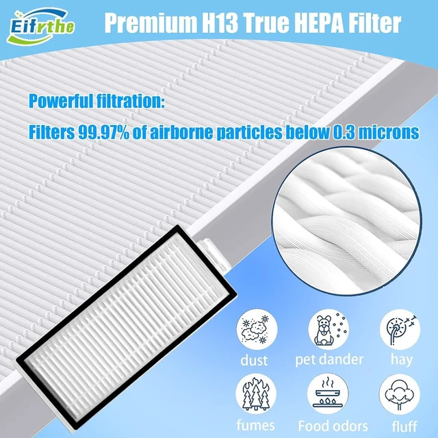 Alt view image 5 of 7 - Eifrthe Q7 Replacement Parts Compatible with Roborock Q7 Q7+ Q7 Max Q7 Max+ Robot Vacuum Cleaner,2 Main Brush, 6 Mop Cloth Pads, 6 Side Brushes, 6 HEPA Filters,6 Dust Bag