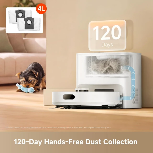 Alt view image 3 of 7 - dreame D20 Air Plus Robot Vacuum and Mop, 20,000Pa Powerful Suction