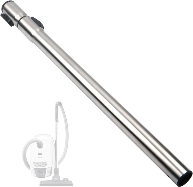 Main image of Replacement Extension Wand,Compatible with Miele C1 C2 C3 Tube,Non Electric Telescope Metal Tube Stainless Wand,1 3/8" Central Vacuum Cleaner OEM