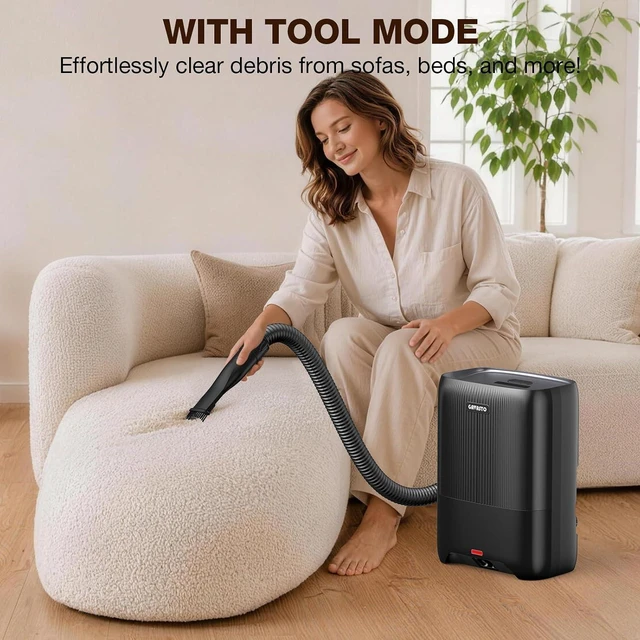 Alt view image 3 of 7 - 1400W Touchless Automatic Vacuum Dustpan Motion Sensor Hands-Free Electric Dustpan for Pet Hair Dirt & Debris Powerful and Energy Efficient Cleaning Solution for Home Kitchen & Office (Deep Gray)
