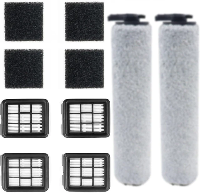 Main image of Replacement Brush Roller Filter Set For Bissell HF3 3649A Vacuum Cleaner, Efficient Cleaner Filter Set Compatible with Bissell HF3, 2 Brush Roller and 4 Filters and 4 Sponges