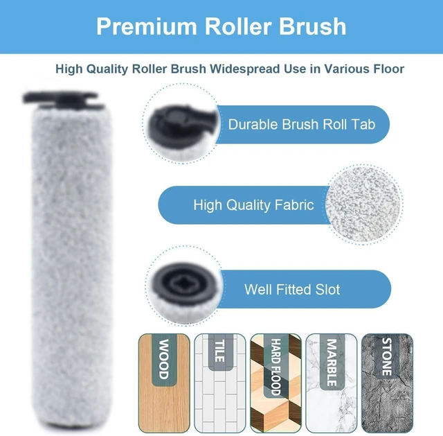 Alt view image 2 of 7 - Replacement Brush Roller Filter Set For Bissell HF3 3649A Vacuum Cleaner, Efficient Cleaner Filter Set Compatible with Bissell HF3, 2 Brush Roller and 4 Filters and 4 Sponges