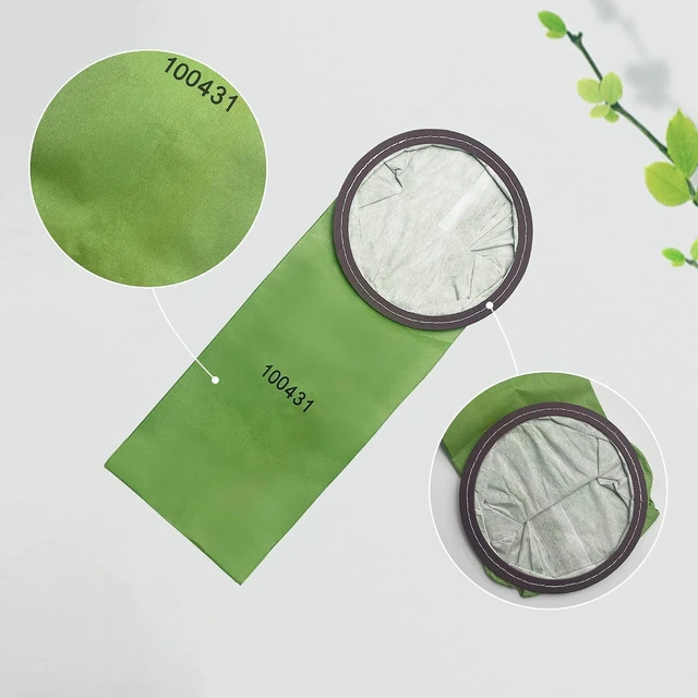 Alt view image 4 of 7 - Smilefil Round 6QT Intercept Micro Filter Paper Bags 100431 & Round Reusable Micro Cloth Filter Bags 100564 Replacement Fits for Proteam Cylindrical 6 Quart Backpack Vacuum Cleaners