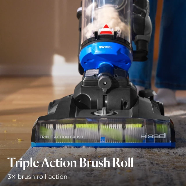 Alt view image 4 of 7 - Bissell CleanView Swivel Vacuum, Triple Action Brush Roll, 3836