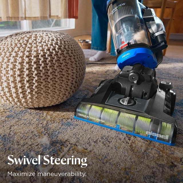 Alt view image 3 of 7 - Bissell CleanView Swivel Vacuum, Triple Action Brush Roll, 3836