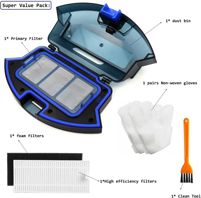 Alt view image 2 of 5 - Vacuums Dust Collector Bin Replacements Compatible with eufy RoboVac 11S,for RoboVac 11S Plus, for Robovac 12 15C 15T, 25C, 30, 30C, 35C Robotic Dustbin Vacuum Cleaner Spare Parts