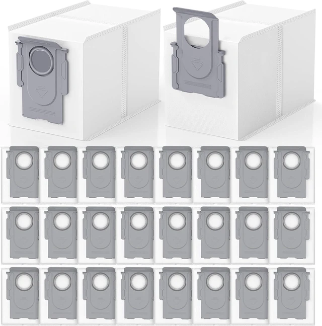 Main image of 26 Pack QRevo Dust Bags for Roborock Qrevo S Pro, QV 35A, Qrevo S5V