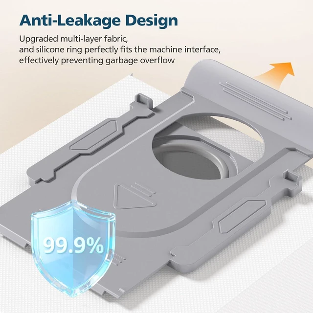 Alt view image 4 of 7 - 26 Pack QRevo Dust Bags for Roborock Qrevo S Pro, QV 35A, Qrevo S5V