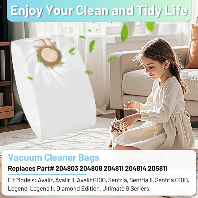 Alt view image 2 of 7 - 18 Pack 204814 Vacuum Bags Compatible with Kirby, Micron Magic Cleaner Bags