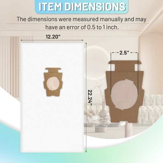 Alt view image 6 of 7 - 18 Pack 204814 Vacuum Bags Compatible with Kirby, Micron Magic Cleaner Bags