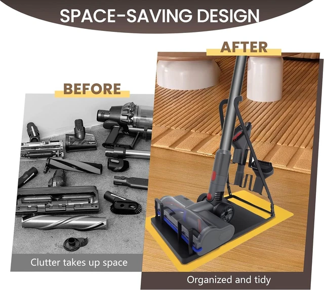 Alt view image 7 of 7 - No Installation-Vacuum Stand for Most Stick Vacuums, White