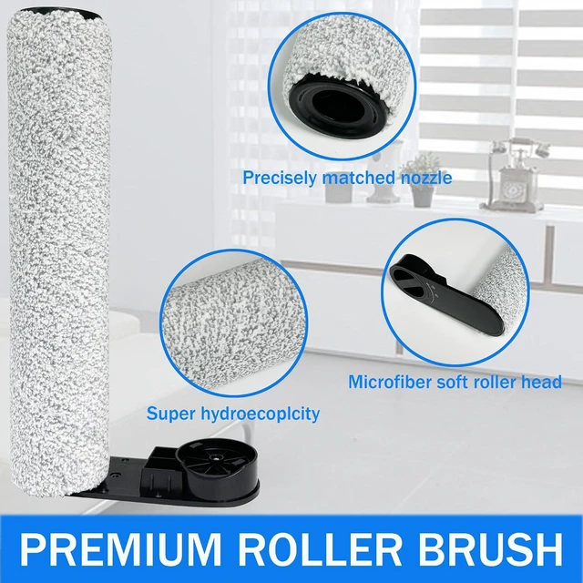 Alt view image 4 of 6 - Replacement Parts Kit for EUREKA NEW430BL / JONR ED12 & ED12 LITE Vacuum | 2 Brush Rollers + 4 Washable Foam Filters
