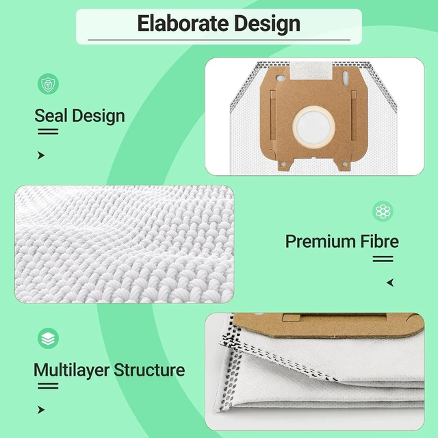 Alt view image 4 of 7 - Type LW Cleaner Bags Compatible with Oreck Magnesium Upright Vacuum