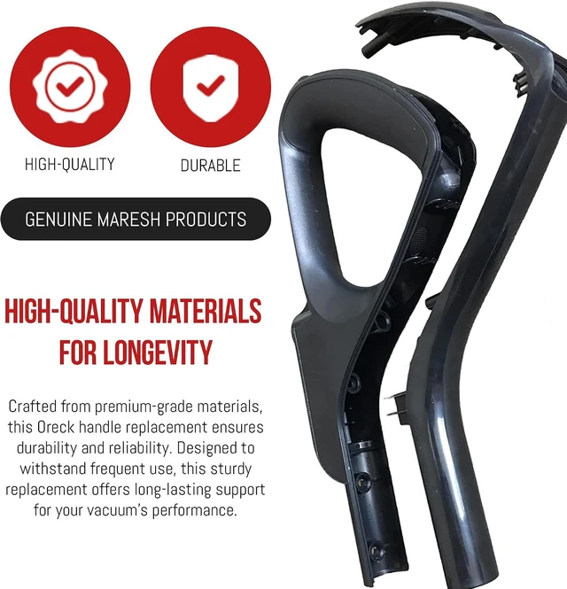 Alt view image 3 of 7 - MP Maresh Products Handle Set Replacement for Oreck Elevate Command and Control Vacuum Cleaners Durable Vacuum Replacement Parts Compatible with Oreck Handle Assembly - Easy to Install - Black