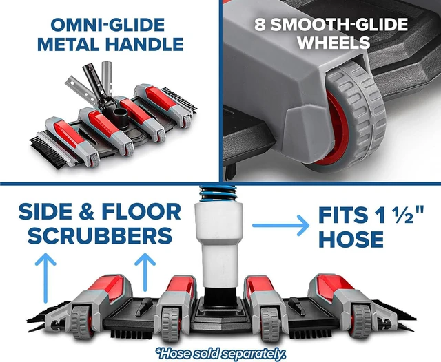 Alt view image 4 of 7 - Manual Pool Vacuum Head for Inground Pools & Above Ground Pools
