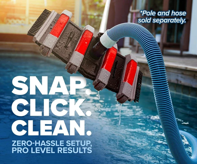 Alt view image 7 of 7 - Manual Pool Vacuum Head for Inground Pools & Above Ground Pools