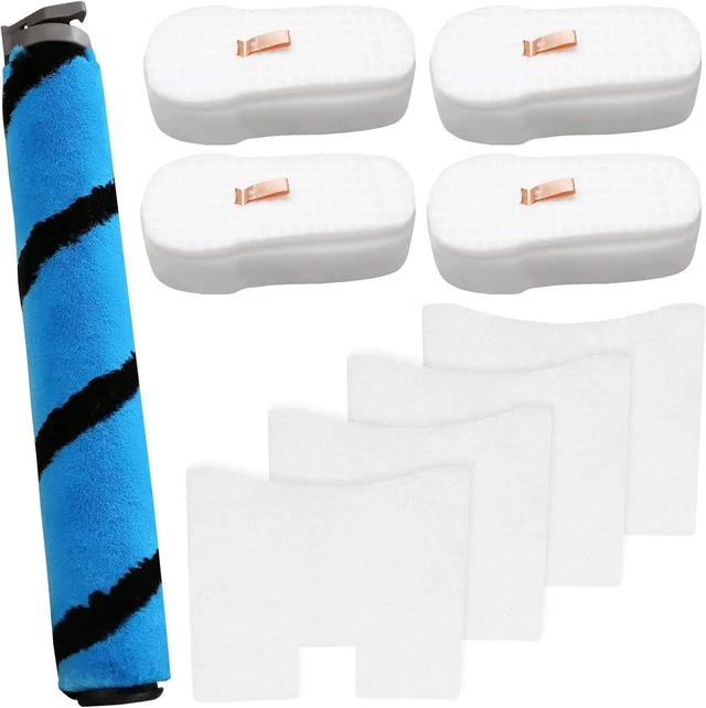 Main image of 4 Pack Foam & Felt Filter Kit Vacuum Filters, 1 Pack Soft Roller Replacement for Shark HZ2002 HZ2000 Vertex Ultralight DuoClean PowerFins Stick Vacuum, for Part XFFKHZ2000, 125CU2002