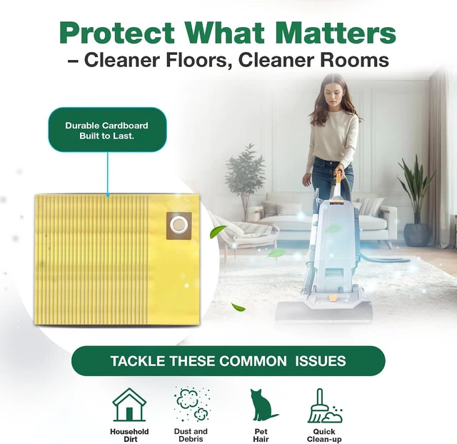 Alt view image 2 of 7 - 30 Replacements for Hoover HushTone Canister Vacuums Bags Part # AH10243, Fits Models: CH54013, CH54015, CH54113 & CH54115 (30 PACK) by Think Crucial