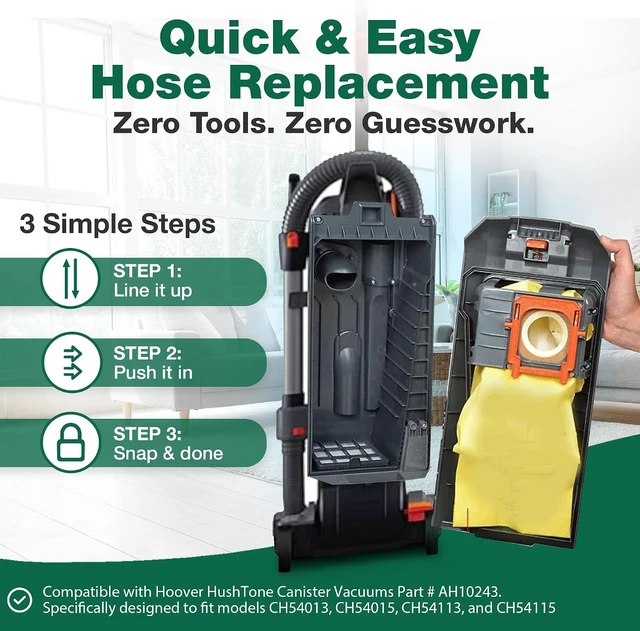 Alt view image 7 of 7 - 30 Replacements for Hoover HushTone Canister Vacuums Bags Part # AH10243, Fits Models: CH54013, CH54015, CH54113 & CH54115 (30 PACK) by Think Crucial
