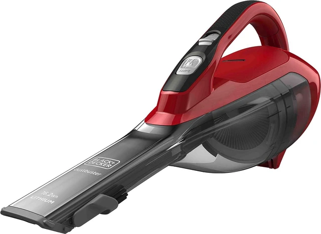 Main image of Black+Decker DVA315J Cordless Handheld Vacuum Cleaner 10.8V (1.5Ah) Dustbuster with Cyclone Action, Grey/Red