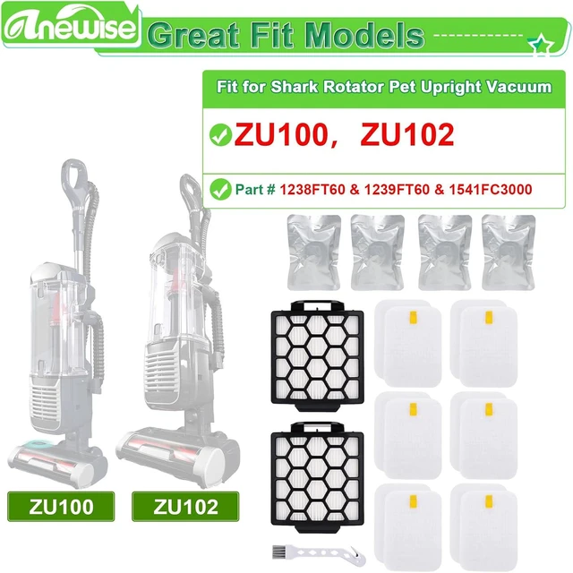 Alt view image 2 of 6 - ZU102 Filter Odor Neutralizer for Shark ZU100 ZU102 Rotator Upright Vacuum