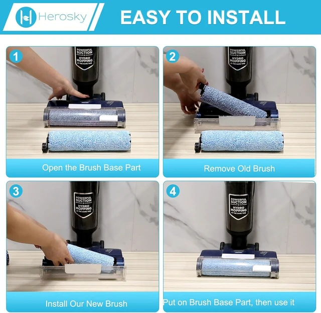 Alt view image 3 of 6 - WD161 Roller and Filter For Shark HydroVac MessMaster Wet Dry Vacuum
