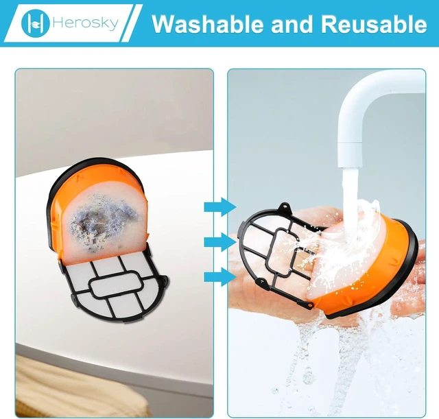Alt view image 5 of 6 - WD161 Roller and Filter For Shark HydroVac MessMaster Wet Dry Vacuum