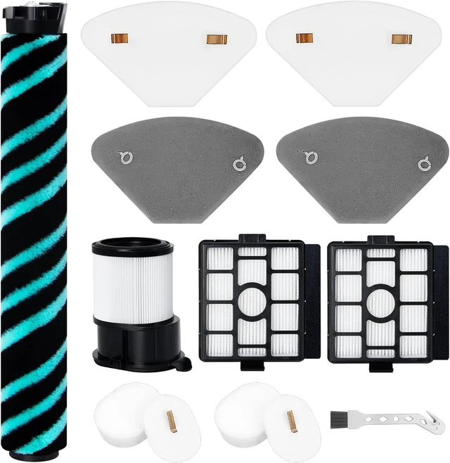 Main image of 13 Pcs Replacement Part Set for Shark IP3251 Vacuum Cleaner, 1 Roller Brush, 1 HEPA Filter, 4 Filter Sponges, 2 Base Station HEPA Filters, 4 Base Station Filter Sponges, 1 Cleaning Brush