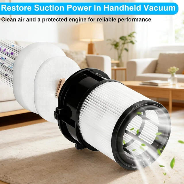Alt view image 3 of 7 - IP3251 IP3253 Filter for Shark PowerDetect Clean & Empty Cordless Vacuum