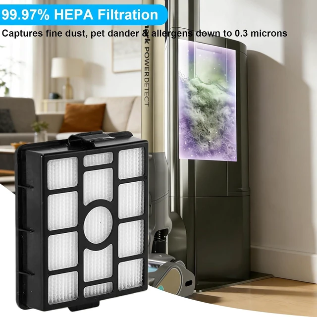 Alt view image 5 of 7 - IP3251 IP3253 Filter for Shark PowerDetect Clean & Empty Cordless Vacuum