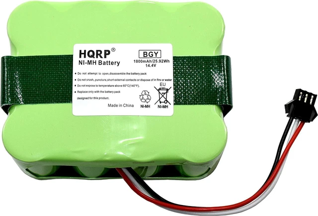 Main image of HQRP Battery Compatible with bObsweep Bobi Classic, BObi Pet Robotic Vacuum Cleaner, 00 Series, OO Series 017144-TN, BQBS1000, BQBS1003