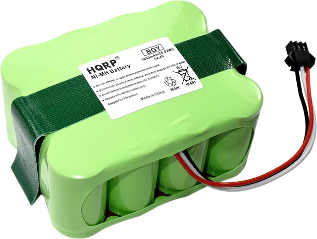 Alt view image 2 of 7 - HQRP Battery Compatible with bObsweep Bobi Classic, BObi Pet Robotic Vacuum Cleaner, 00 Series, OO Series 017144-TN, BQBS1000, BQBS1003