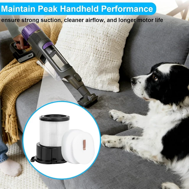 Alt view image 6 of 7 - IP3251 IP3253 Filter for Shark PowerDetect Clean & Empty Cordless Vacuum