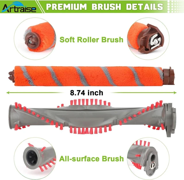 Alt view image 4 of 7 - UV810 Vacuum Roller Brush Filter Replacement for Shark DuoClean NV800W