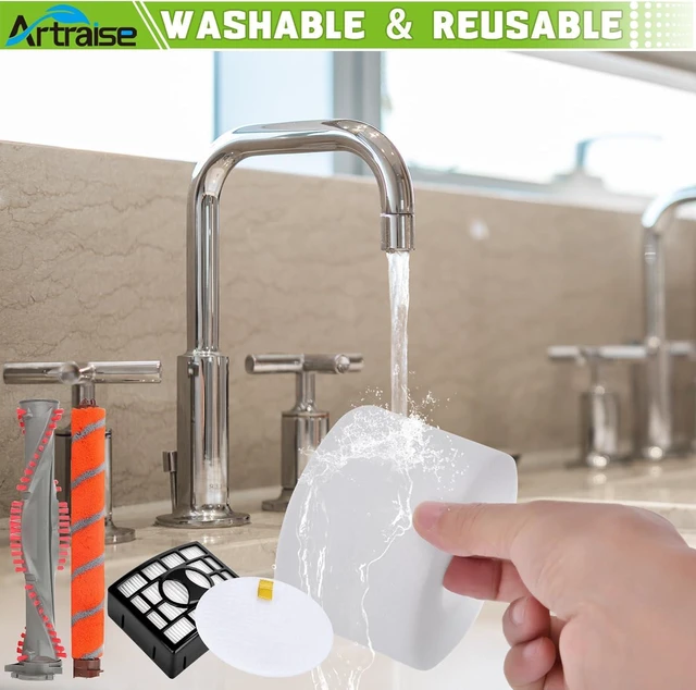 Alt view image 6 of 7 - UV810 Vacuum Roller Brush Filter Replacement for Shark DuoClean NV800W
