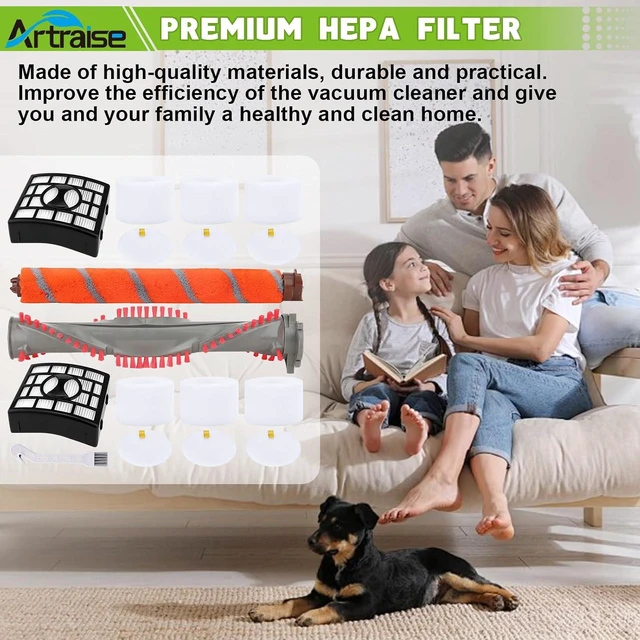 Alt view image 7 of 7 - UV810 Vacuum Roller Brush Filter Replacement for Shark DuoClean NV800W