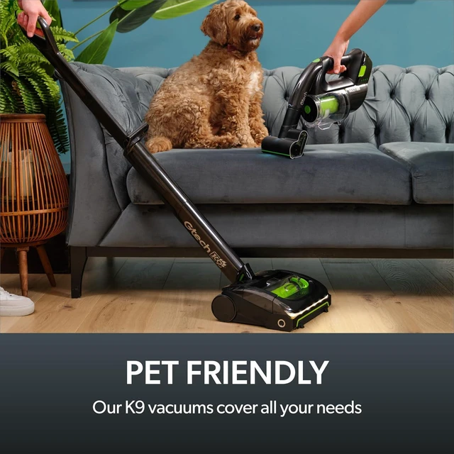 Alt view image 2 of 7 - Gtech AirRam 2 K9 and Multi MK2 K9 Cordless Vacuum Cleaner Bundle - Includes the AirRam Upright and the MK2 Portable Handheld - Rechargeable 22V Lithium Ion Battery - Perfect for Stubborn Pet Hair