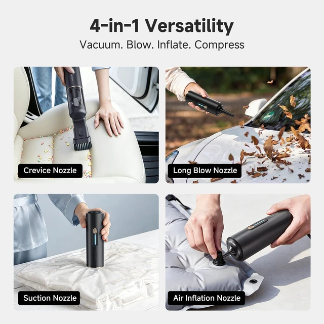 Alt view image 3 of 7 - dreame VBP20-B Car Vacuum Cleaner 4-in-1 Hand Vacuum with Charging Dock