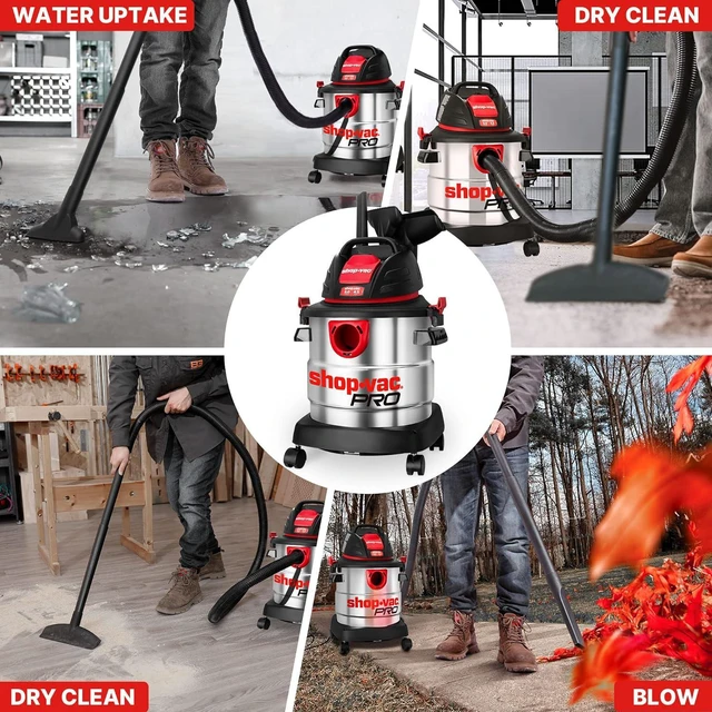 Alt view image 5 of 7 - Shop-Vac 5 Gallon 4.5 Peak HP Wet/Dry Vacuum, 5920588
